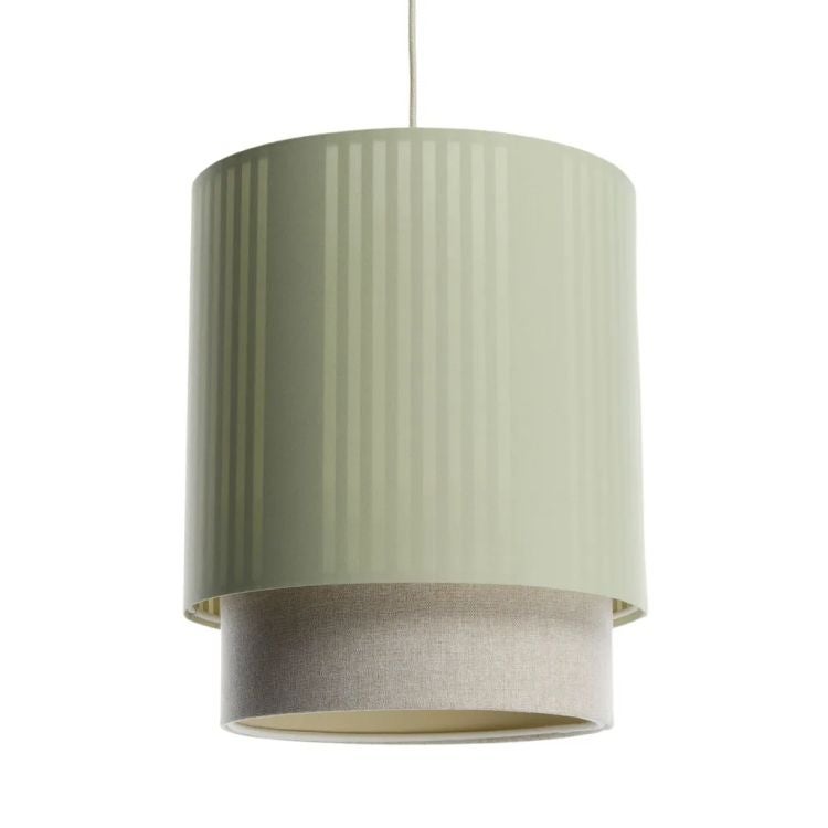 Lampa wisząca DUO LAMI LINE 30 zielona/beżowa