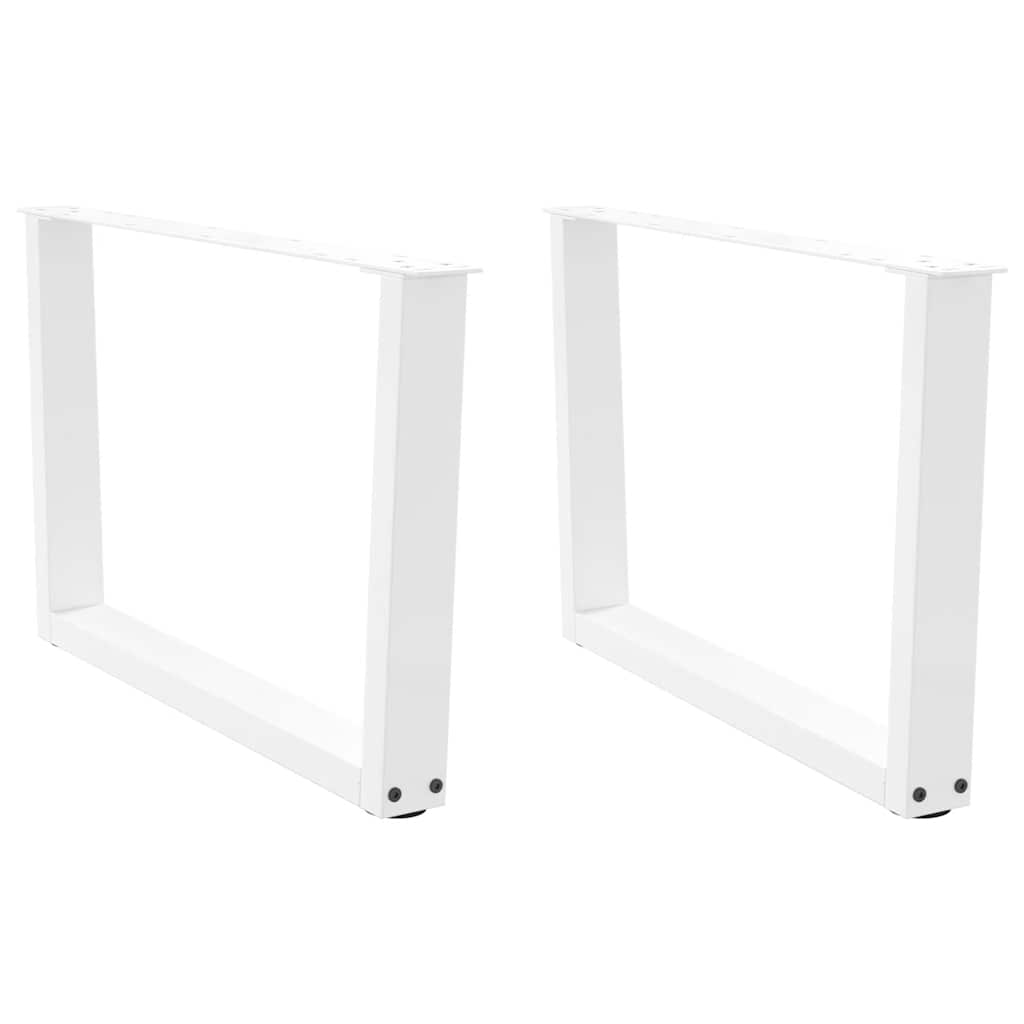 Nogi do stolika kawowego w kształcie litery V 2 szt. Białe 70x(42-43,3) cm Stal vidaXL