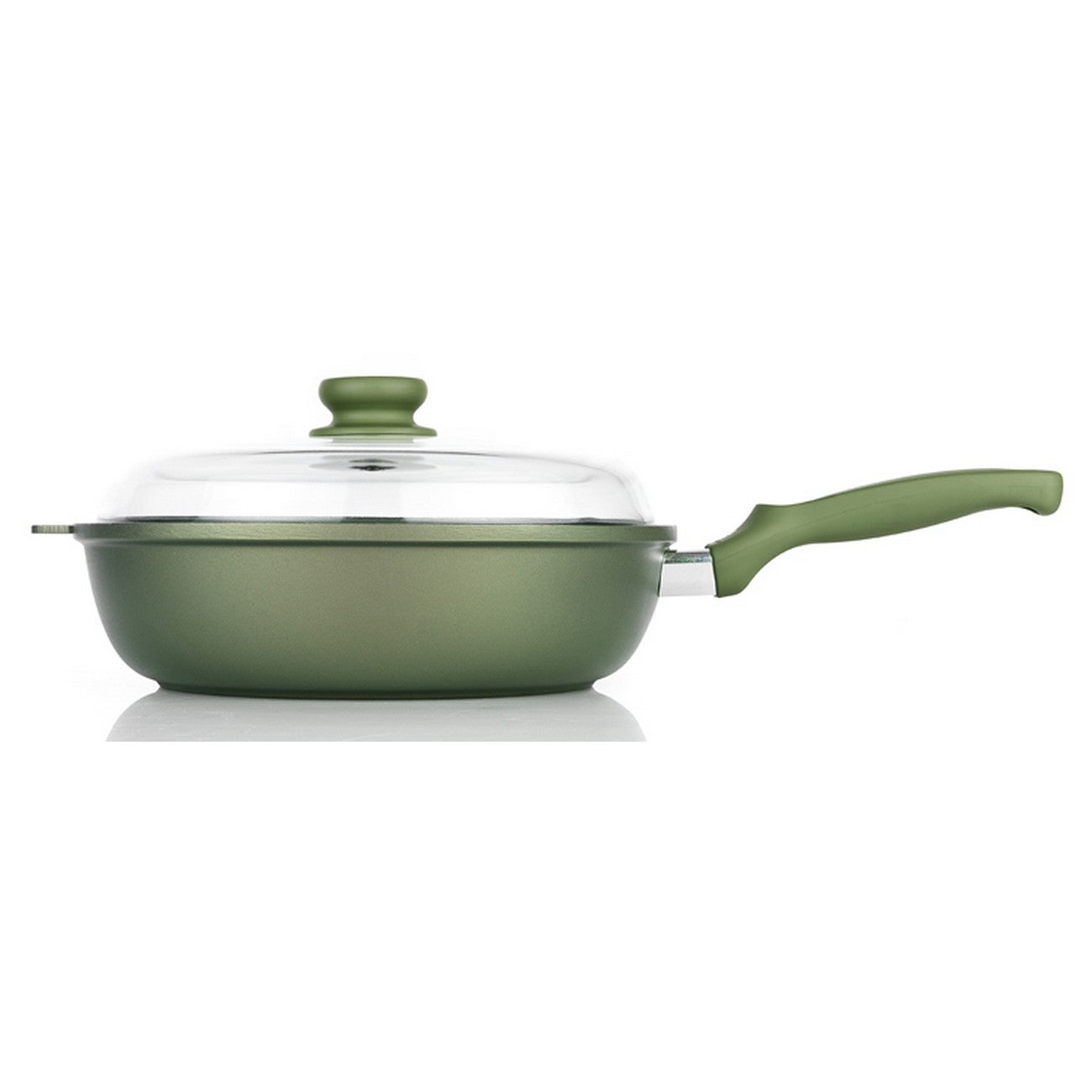 Patelnia Wysoka Dr. Green, Aluminium Odlewane Ciśnieniowo, Zielony, Risolì