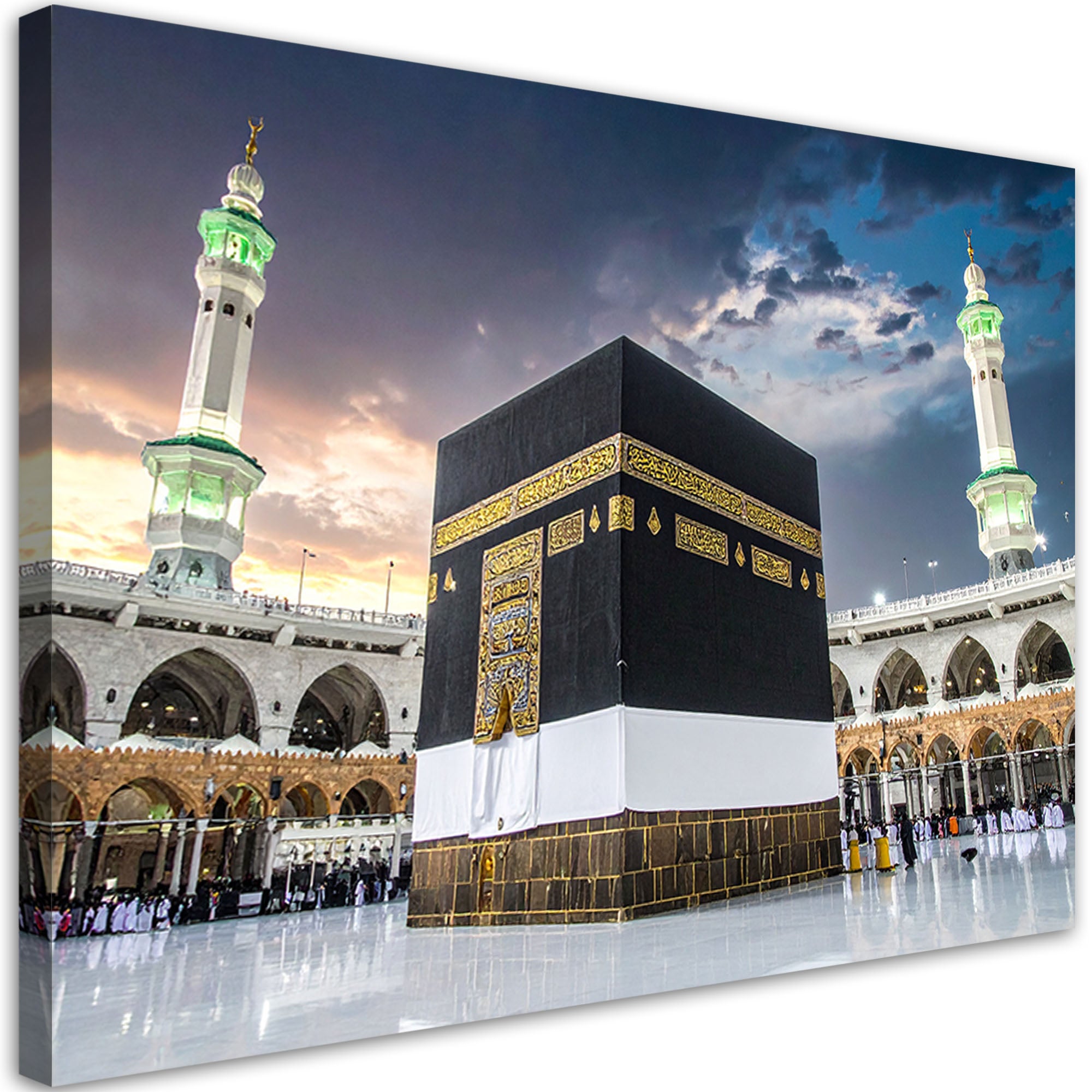 Obraz do salonu jadalni biura, Meczet Mekki Islamski krajobraz 45x30