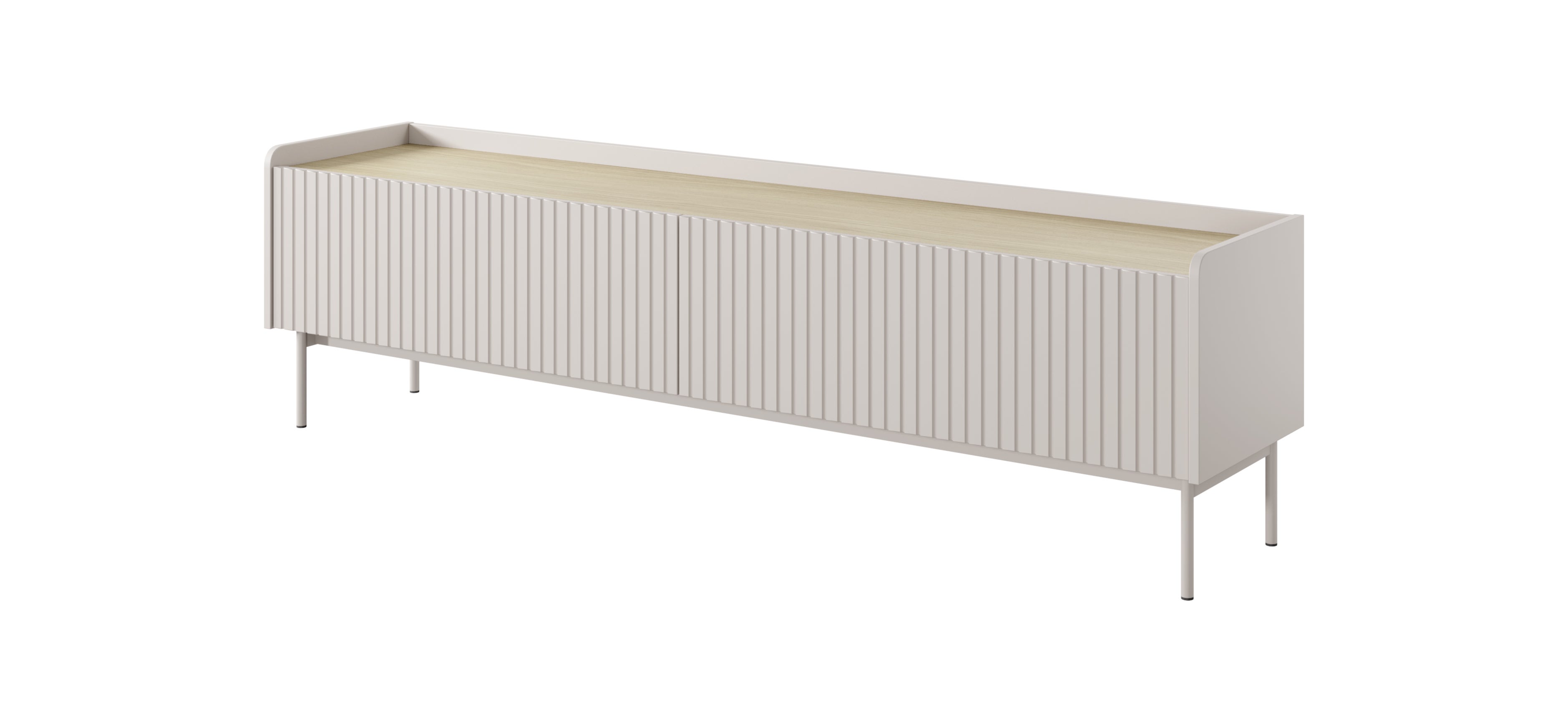 Szafka RTV: 2 drzwi, kaszmir, 181 x 50,2 x 38 cm