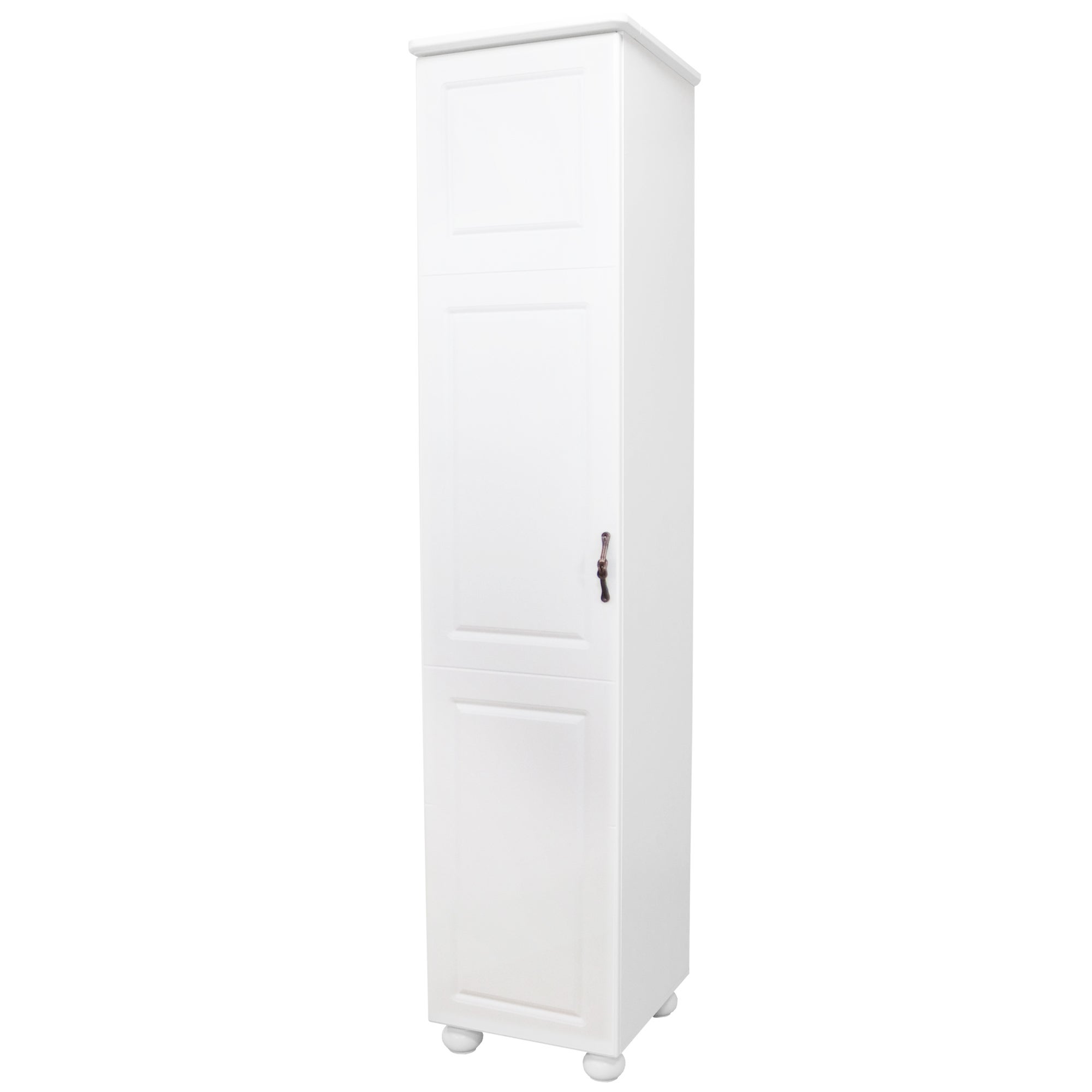 Dulap cu 1 usa stanga Dynasty, Alb, 48 x 216 x 59 cm