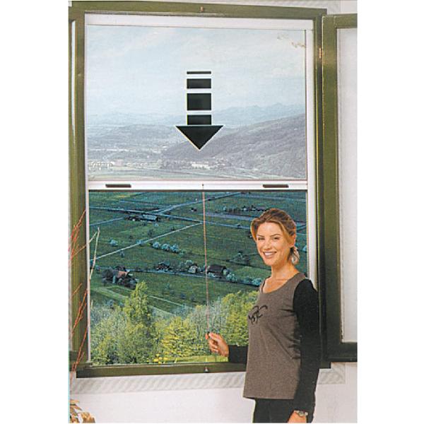 Moustiquaire Verticale Enroulable 140x250 Cm - Marron - Avec Pochette - Neuve