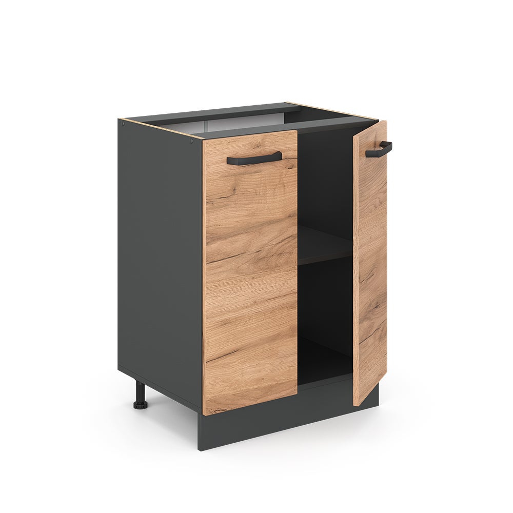 Vicco Meuble bas de cuisine R-Line, Chêne de force doré, 60cm sans PT - 4