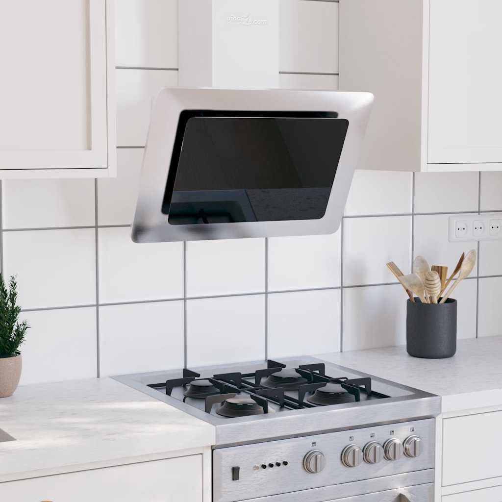 Vidaxl Campana Extractora Acero Inox Y Vidrio Templado 60 Cm Plateado , Leroy Merlin