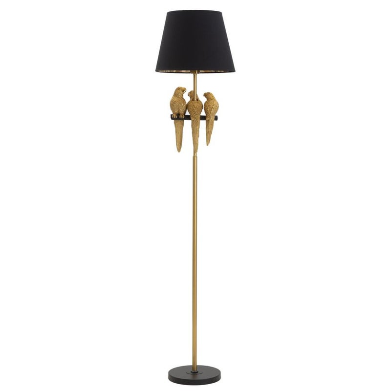 Lampa Podłogowa Papuga 4, Metal, Czarny, Seven Design