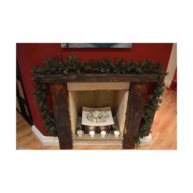 Guirlande de pin EDM - esprit de Noël - 180 branches - 2,7m - 71585 - 3