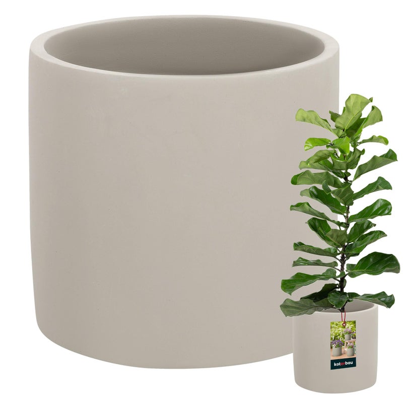 Doniczka cylinder fi20 ceramiczna doniczka osłonka betonowa kwiaty rośliny - KOTARBAU