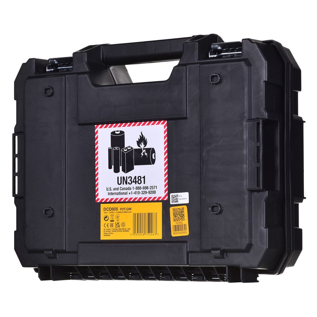 Perceuse à percussion 18V (2x5,0 Ah) en TSTAK - DEWALT DCD805P2T-QW - 8