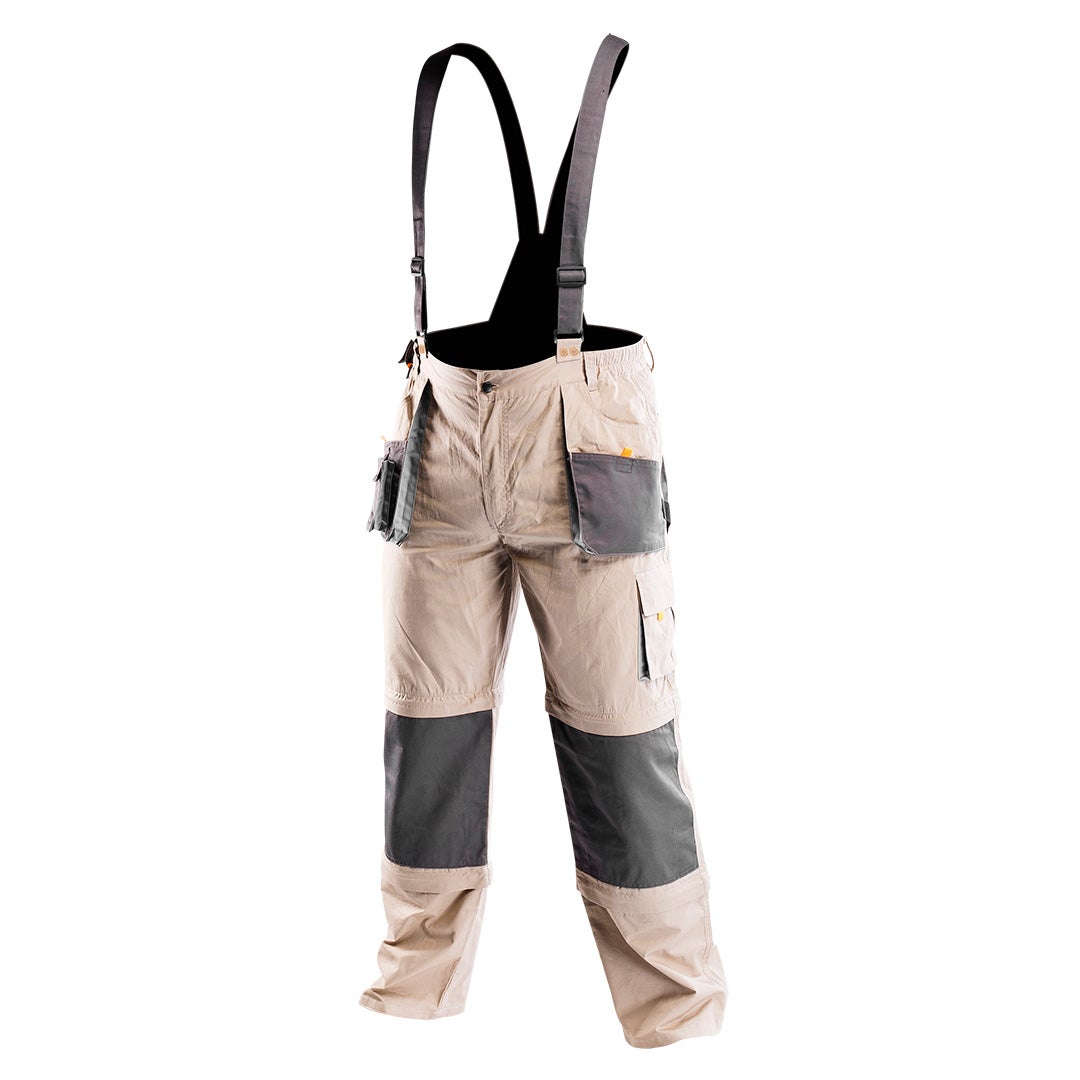 Pantaloni de lucru cu bretele, tip 6 in 1(scurt/lung/, 3/4,-marime L(52) 81-320-L