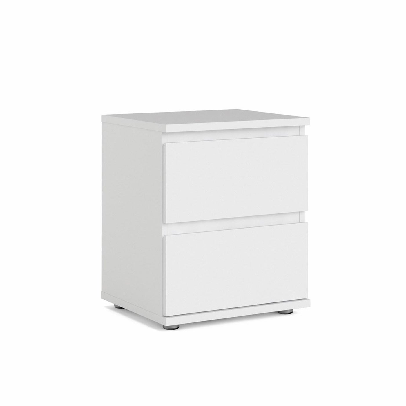 Mia stolik nocny szerokość 40 cm, wysokość 48,5 cm, głębokość 34 cm, biel.