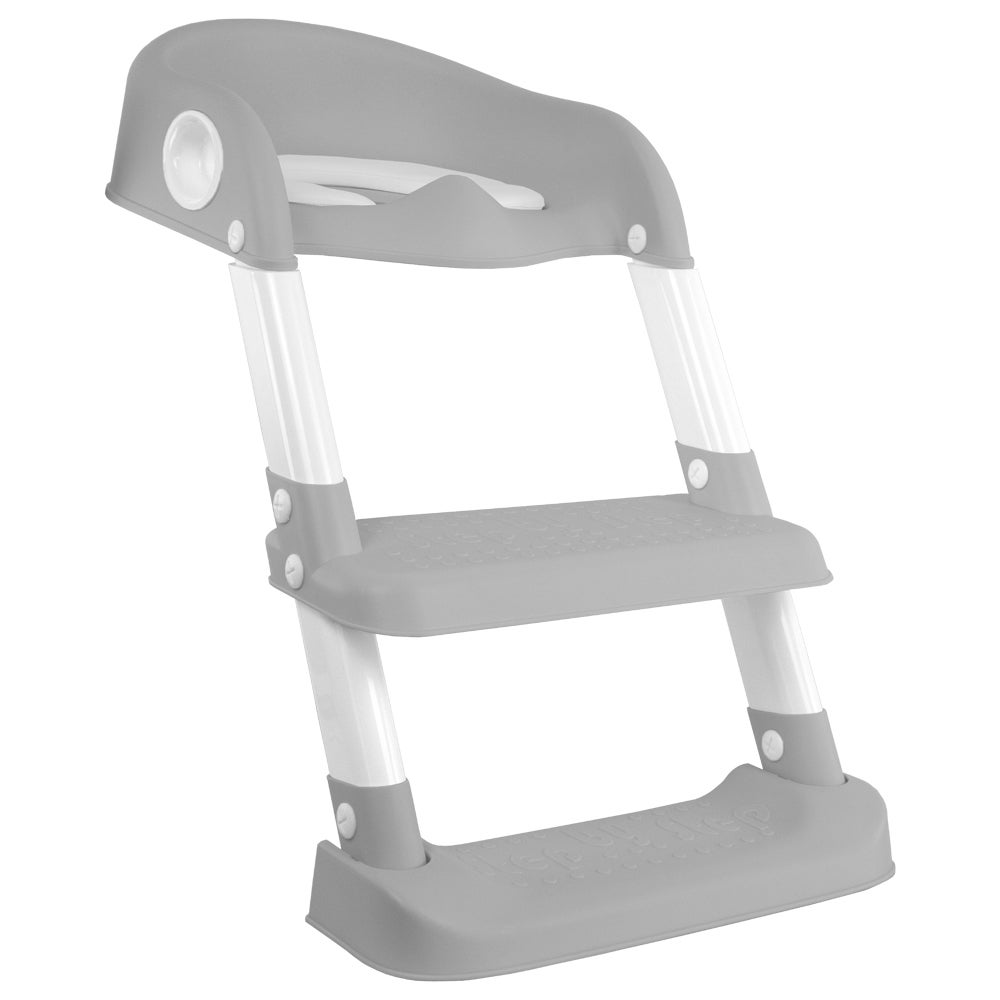 Siège de toilette pour enfant Mobiclinic Lala adaptateur de toilette pour enfant avec échelle antidérapant gris et blanc - 5