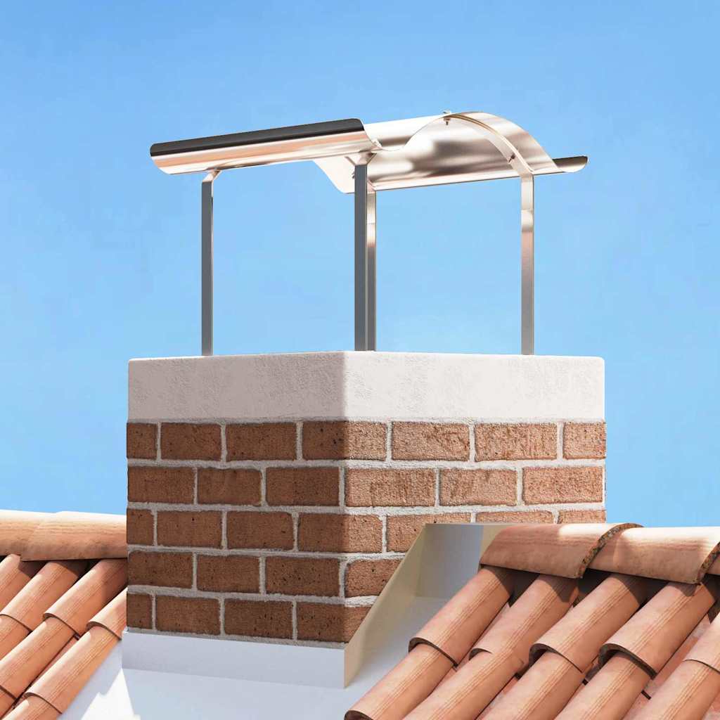 Vidaxl Capuchón De Chimenea 59,5 X 50 X 36,5 Cm Plateado , Leroy Merlin