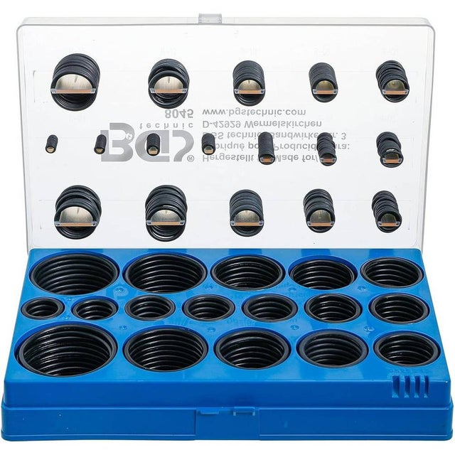 Assortiment de Joints Toriques 419 pcs D.3-50 mm - Caoutchouc Résistant - Étanchéité Fiable et Durable - D-Work