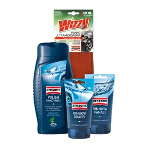 Kit Lucidatura Polimero 200+800g Pulizia Rinnova Fari Elimina Graffi - Foto 5