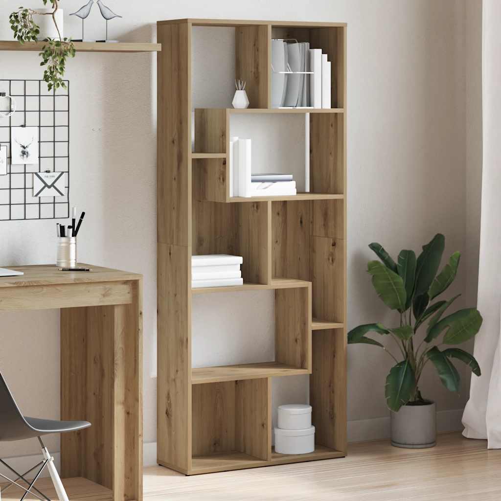 Regał na książki Artisan Oak 67x24x161 cm Drewno konstrukcyjne vidaXL