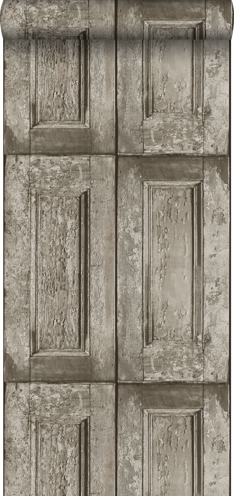 Tapeta drzwi panelowe taupe - 53 cm x 10.05 m - ESTAHOME