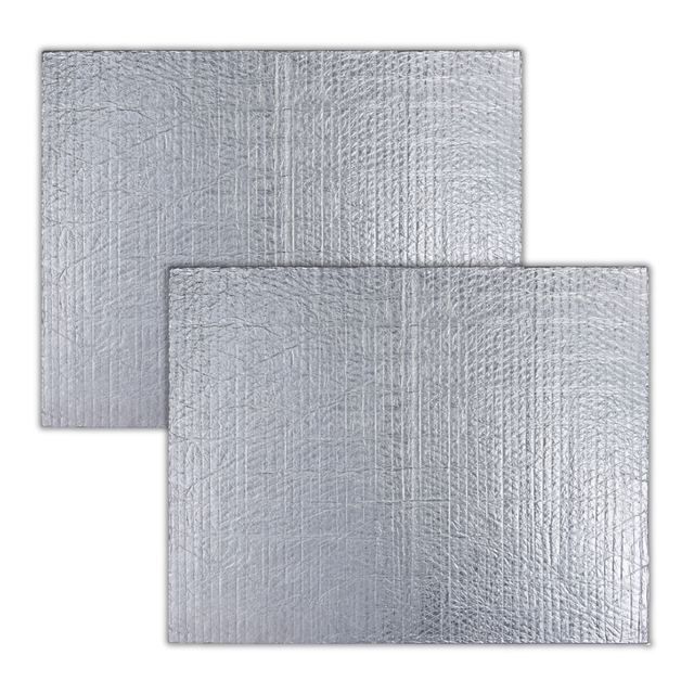 Plaque isolante réflecteur de chaleur aluminium 60 x 60 cm - Lot de 2 - EURO VANADIUM