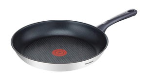 Tefal Daily Cook - Padella Antiaderente 28 Cm In Acciaio Inox 18/10 Con Termo-Spot E Coperchio, Adatta A Tutti I Fuochi