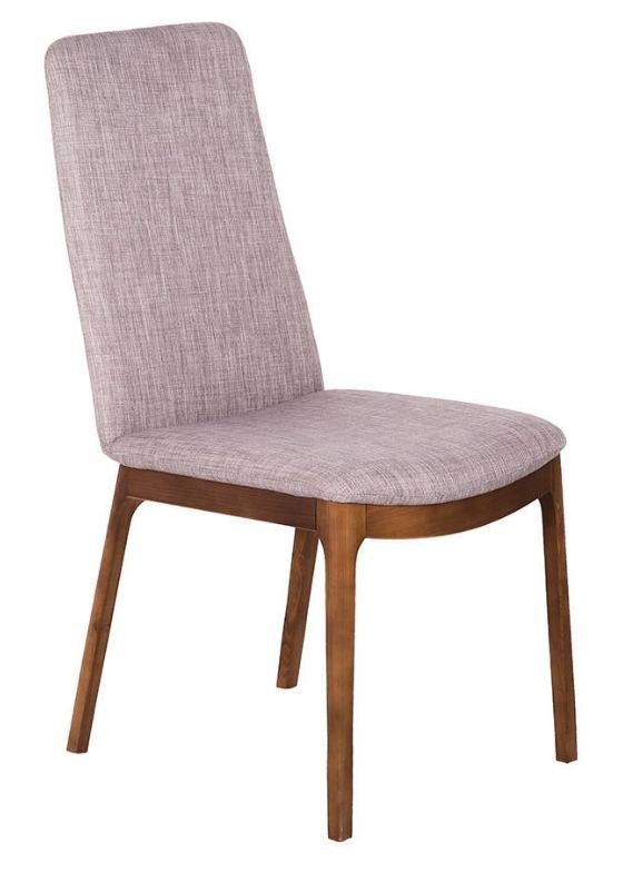 Silla lazy de tela color nogal y madera de fresno - juego de 2-color dúo 16