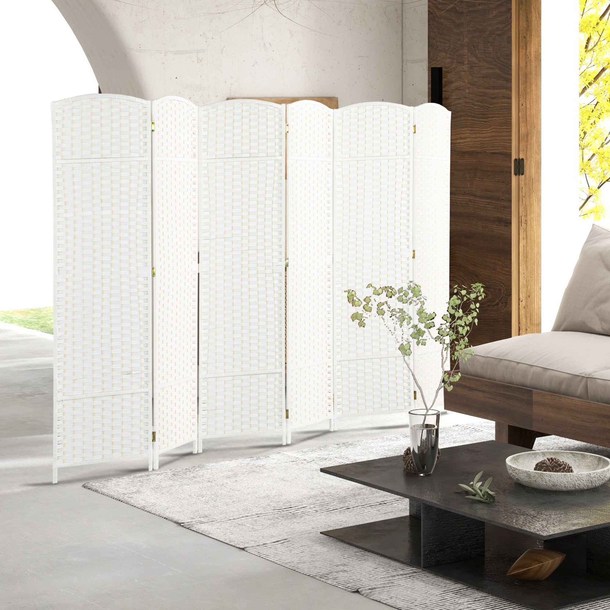 Paravent interieur bois de pin HOMCOM - 2