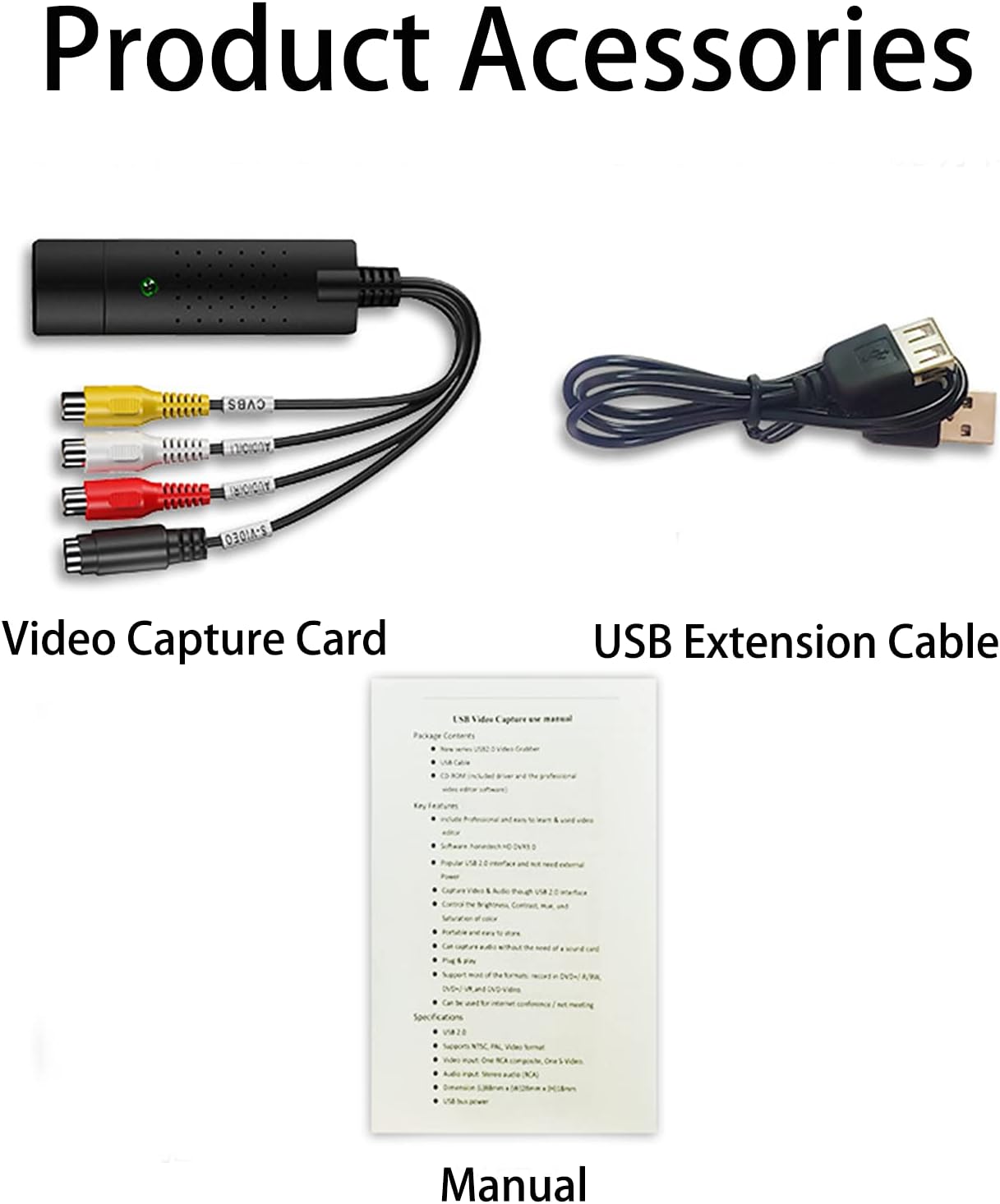 Convertisseur VHS vers Numérique – Carte de Capture USB 2.0, Compatible Hi8, Windows/Mac, Sauvegarde Vidéo Facile - 7
