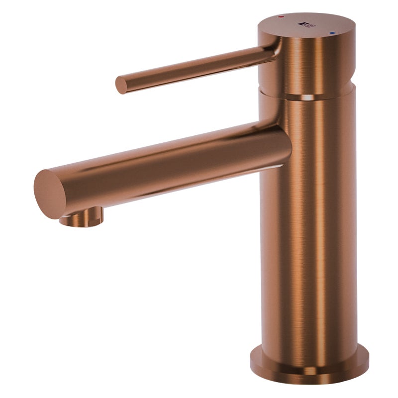 Luisa bateria niska umywalkowa szczotkowanej miedzi