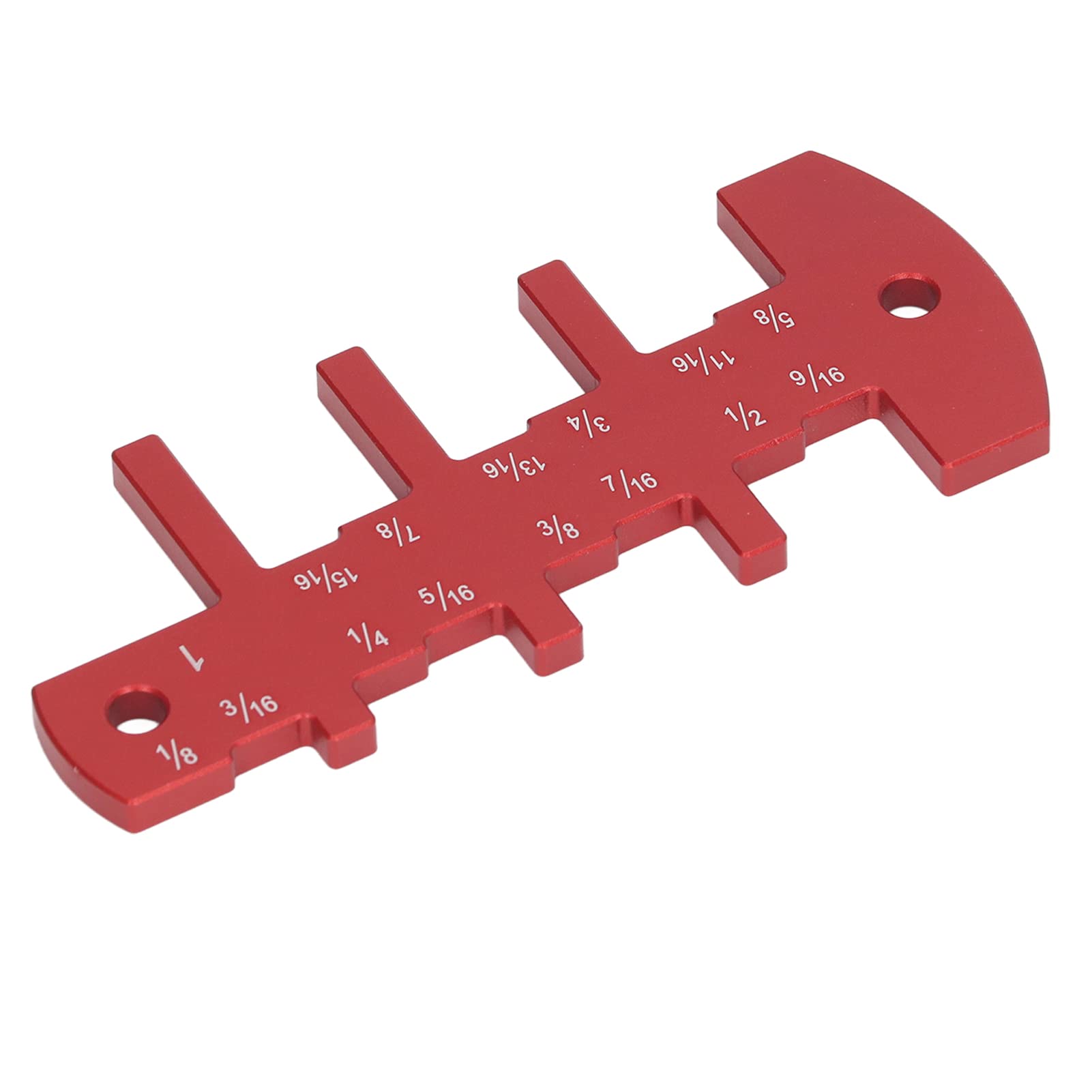 Jauge De Profondeur Réglable Pour Scie Sur Table - Alliage Aluminium - Rouge - 15x9x2 Cm - Pour Menuiserie Précise - 14
