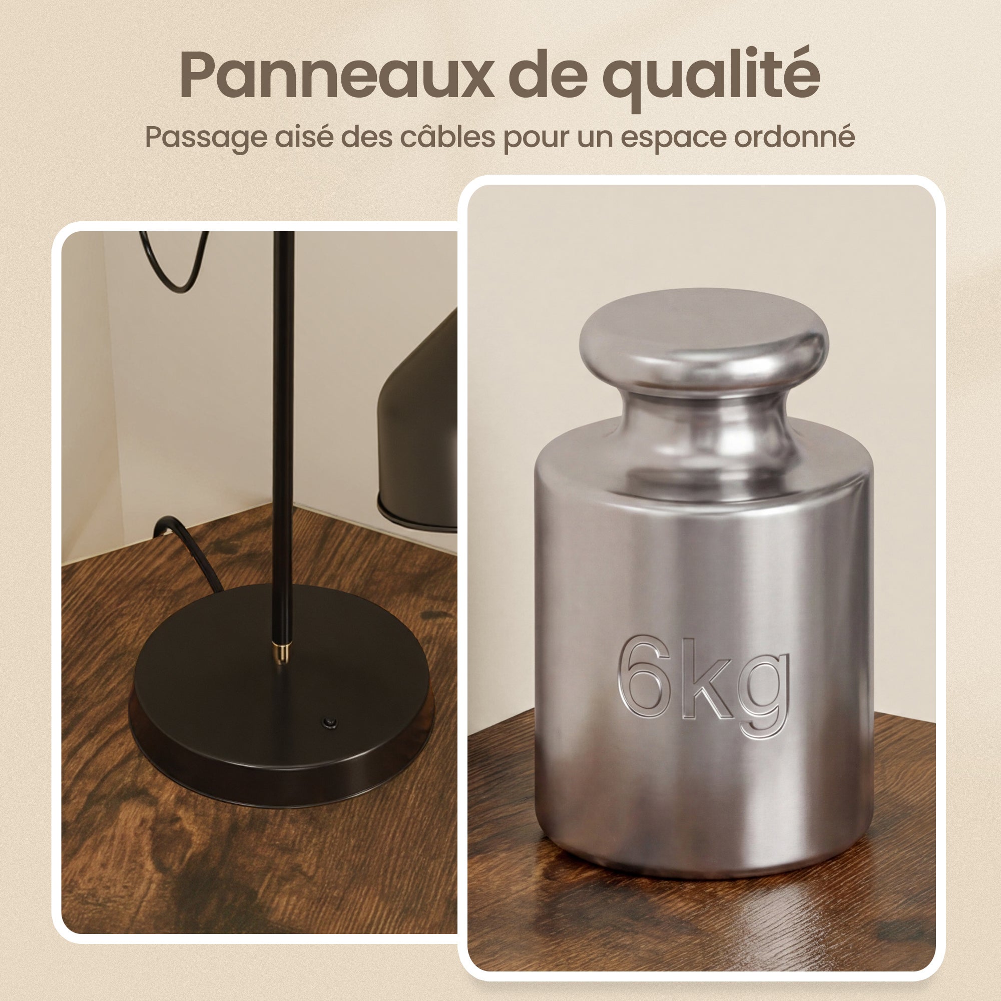 Étagère d'Angle Murale Lot de 2, Étagère Flottante Gain de Place, 20 x 20 x 1,2 cm, Marron Rustique - 6