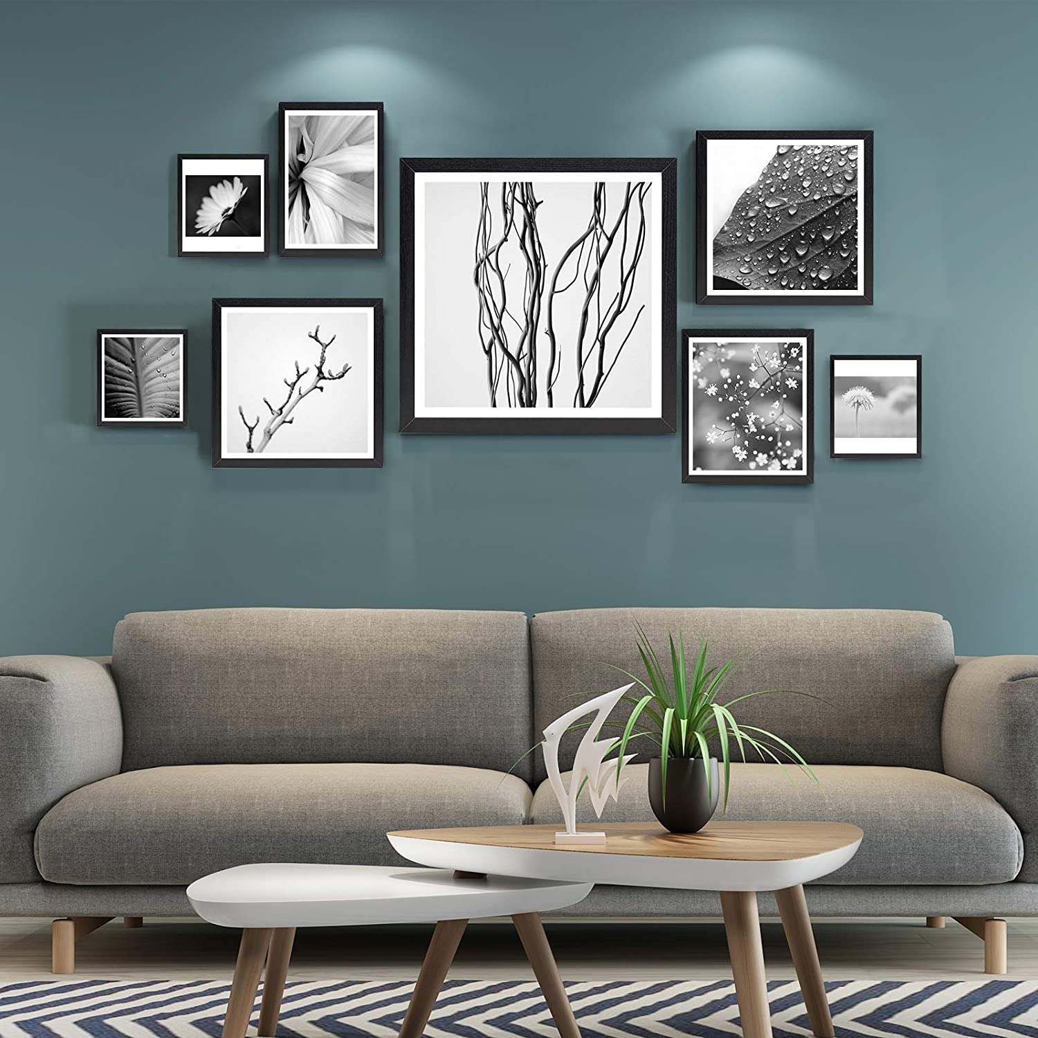 Lot de 10 pièces Cadre Photo，15x20cm Décoration pour maison Galerie de photos，Noir WOLTU - 2