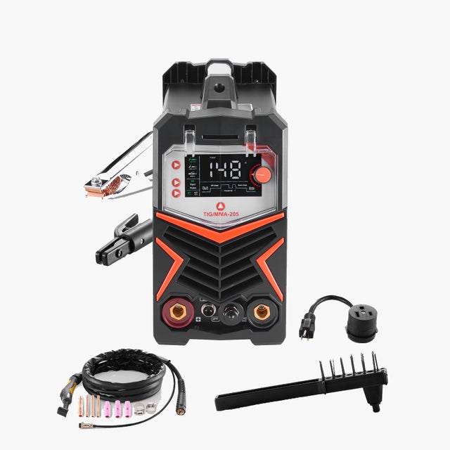 Poste à souder TIG 205 A,SucceBuy grand écran LED,modes DC TIG,DC Pulse TIG,MMA,démarrage haute fréquence,technologie IGBT
