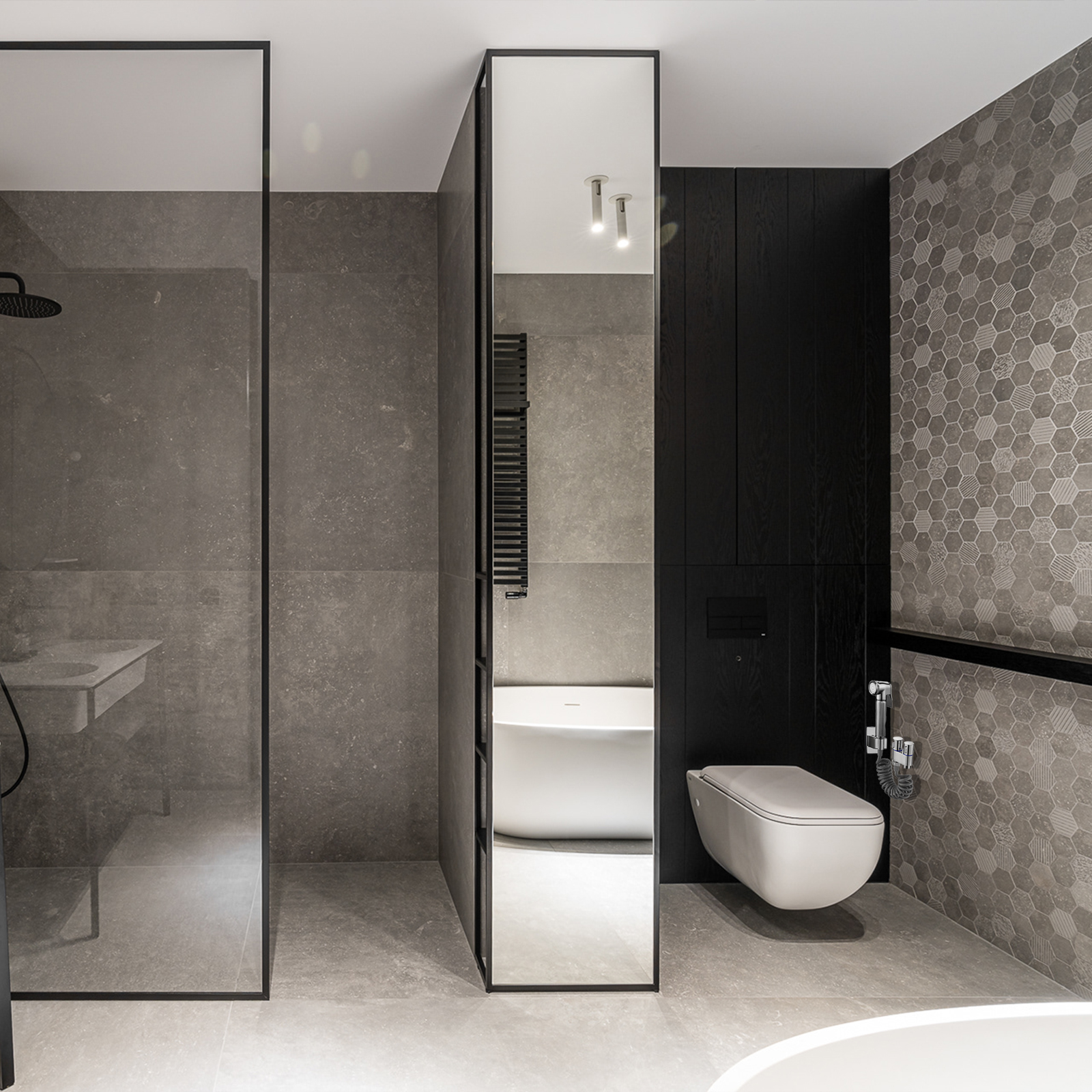 VICTOVA – Doccetta bidet con tubo da 1,5 m, nucleo in ottone, installazione facile, pulizia profonda (kit solo erogatore) - 7