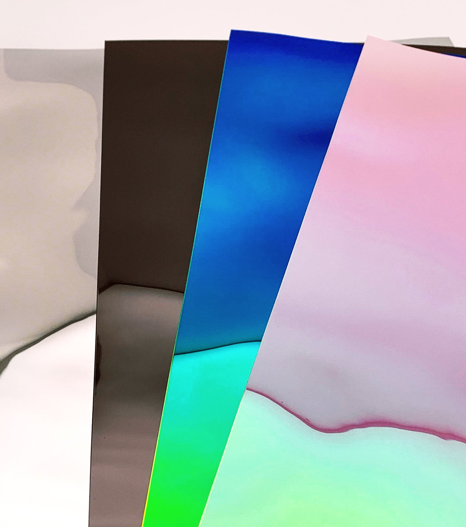 Panneau mural WallFace 3D aspect miroir 27027 OCEAN Silver auto-adhésif argent - 2