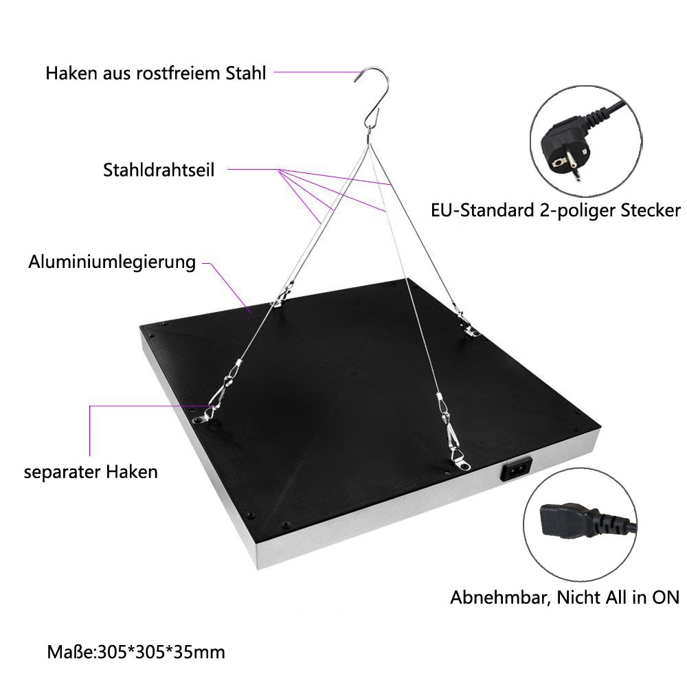 Lampe pour Plantes 15 W Lampe de Croissance LED pour Plantes d'intérieur avec Spectre - 4