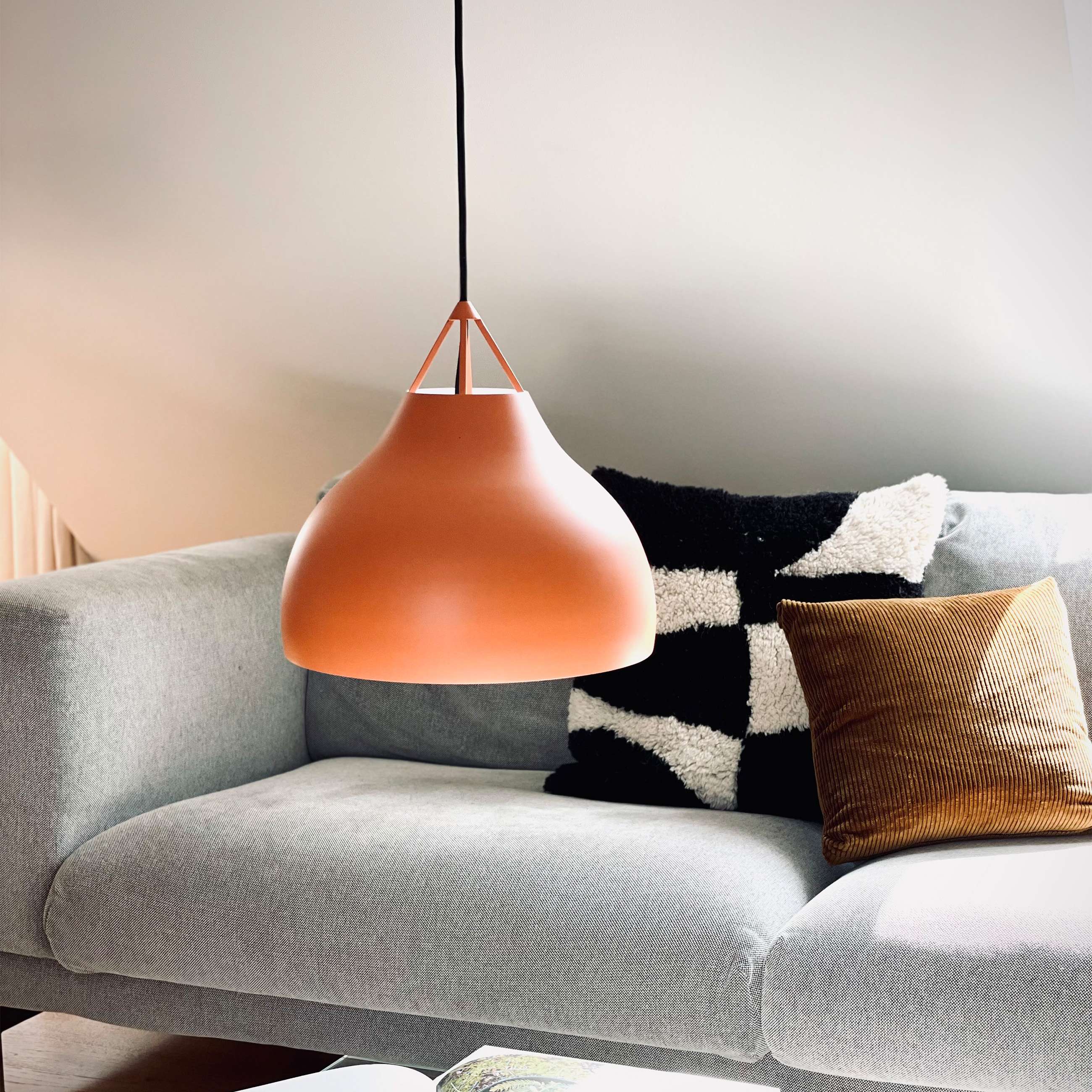 Suspension en métal cognac, h 30 cm d 29 cm Pyra - DYBERG LARSEN - 4