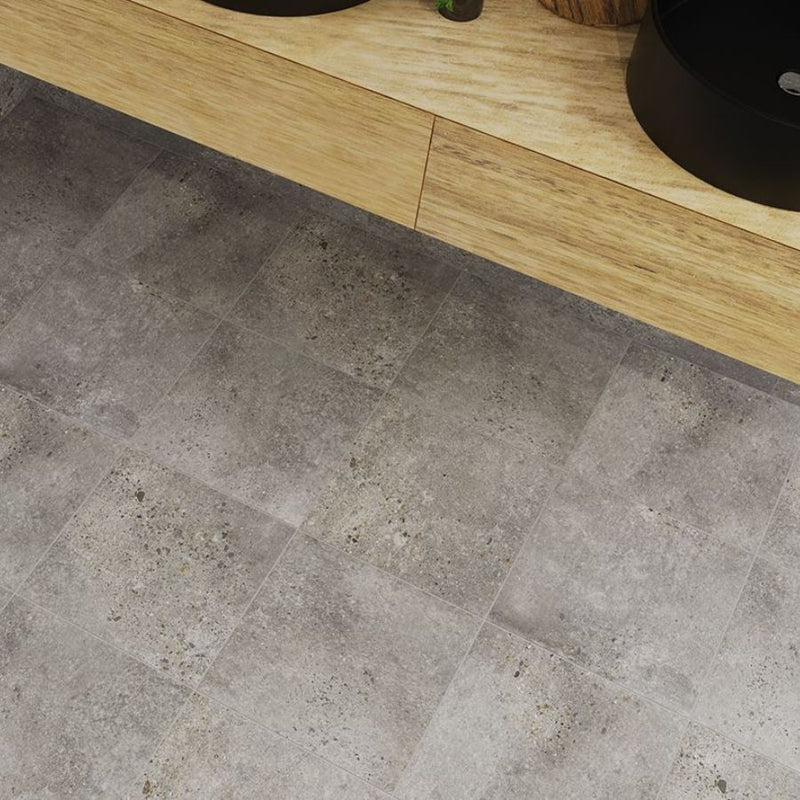 Suelo efecto cemento mate certeca concrete gris 33,5x33,5 (caja con 13 unidades = 1,46 m2)