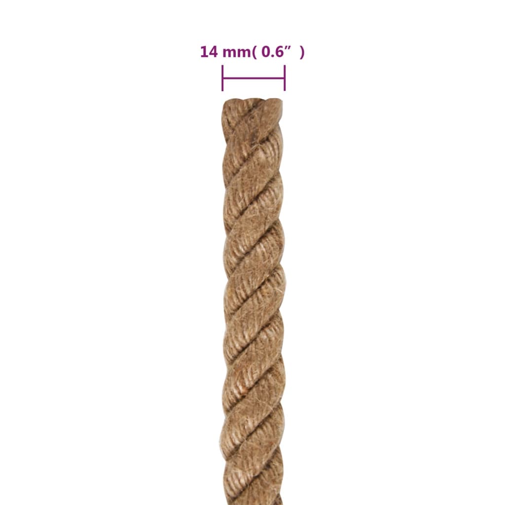 Corde 100 % jute 14 mm 100 m - 6