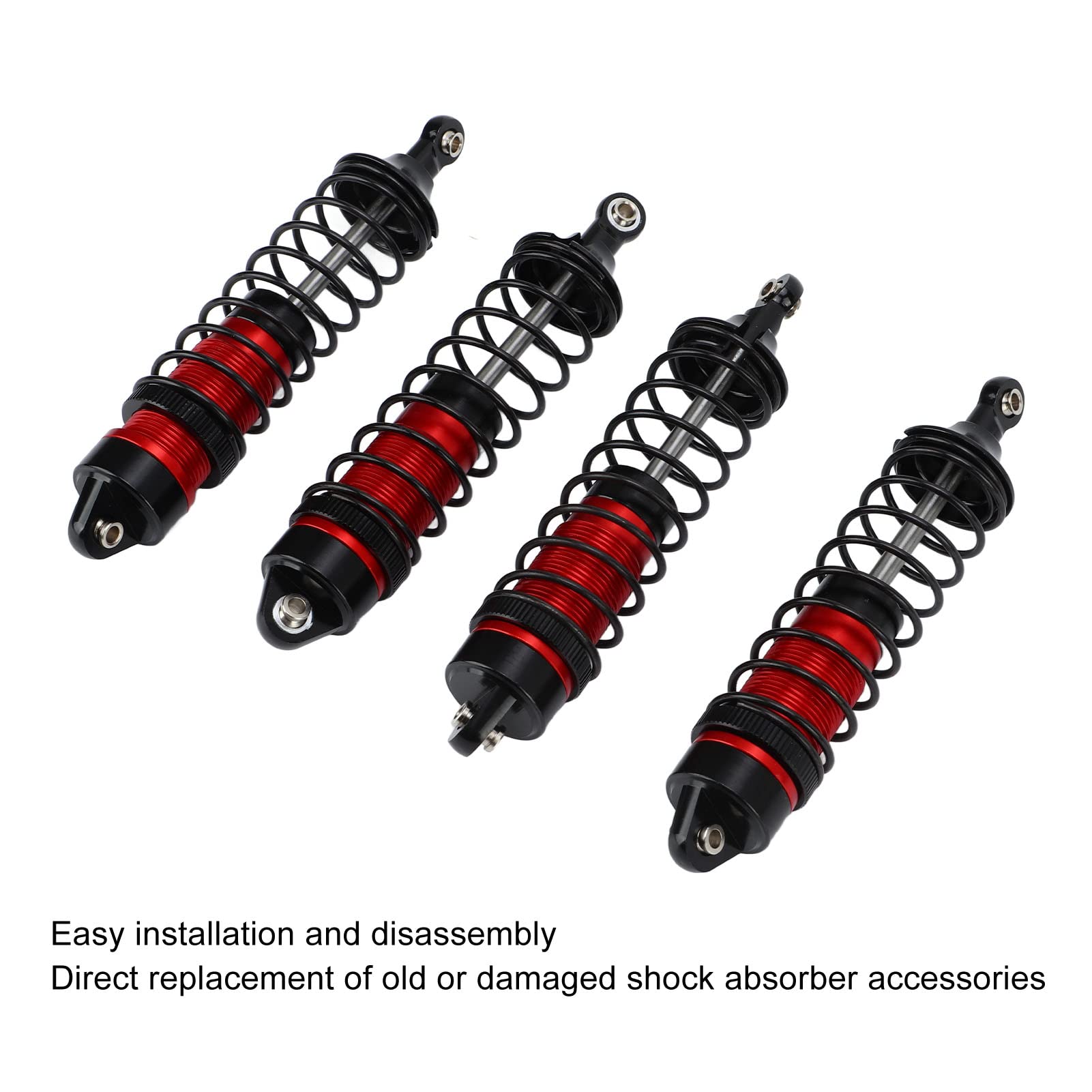 pezzi 115mm RC Ammortizzatore in lega di alluminio ad alta elasticità RC Auto Ammortizzatore per Arrma per Traxxas per Losi 1:10 RC Auto - 6