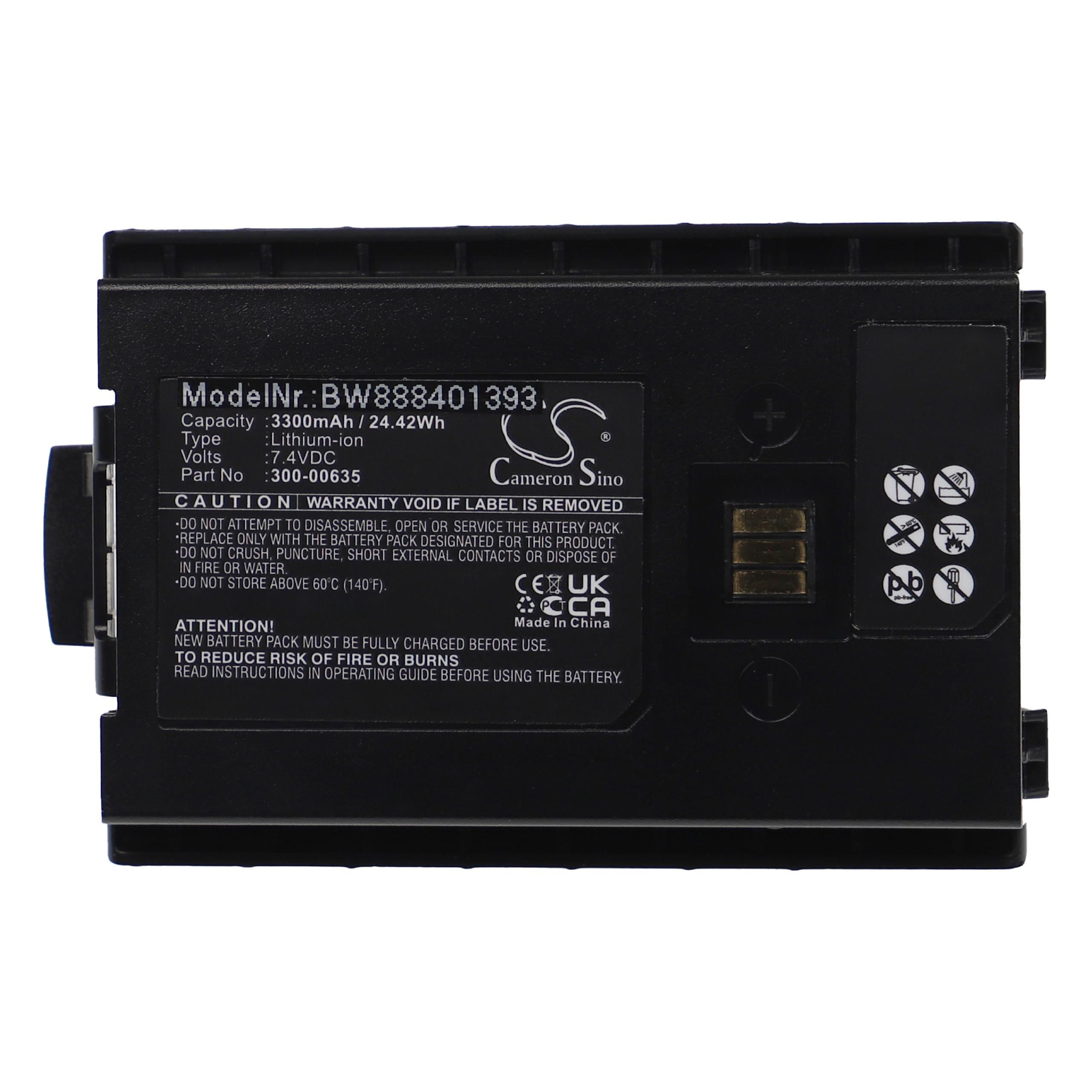 Batterie Vhbw 1000mAh 3.6V Li-Ion Compatible Dynascan AD-09 Talkie-Walkie