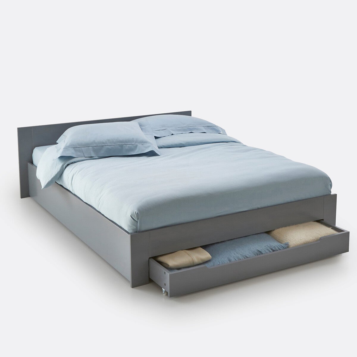 Lit 140x190 Cm Avec Sommier Et Matelas Inclus - Bois - La Compagnie Du Lit