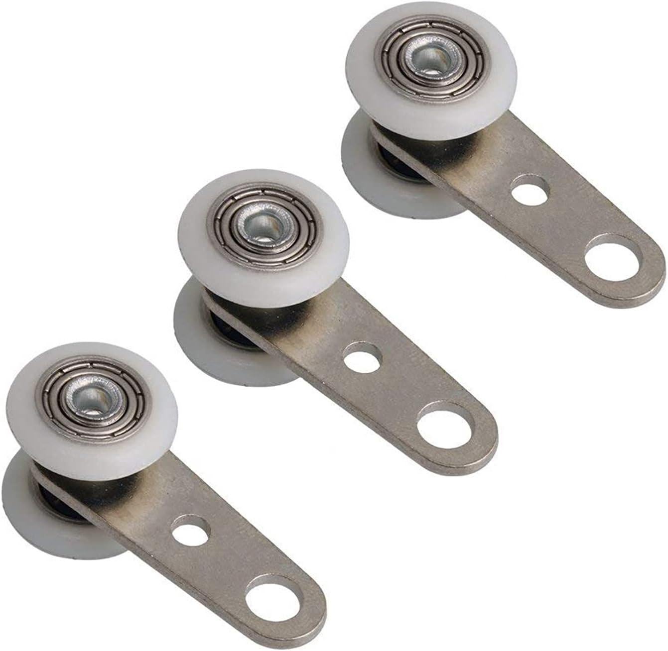 Accessoire de porte coulissante Lot De 10 Roulettes Pour Baies Vitrées Ou Portes Coulissantes - En Métal Et En Plastique - 4,5 X 1,9 Cm - 2