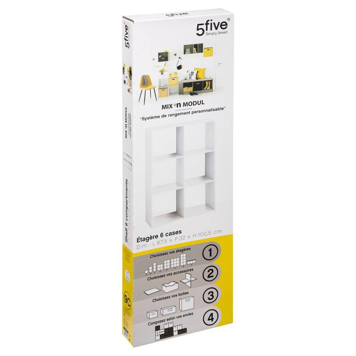 Étagère 6 cases 