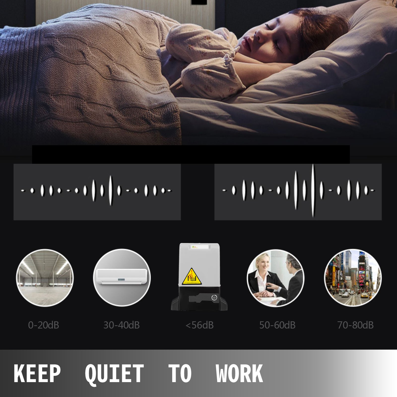 Apriporta Garage SucceBuy 600 lbs Telecomando Attuatore per Porta Scorrevole 1300 lbs con Telecomando - 7