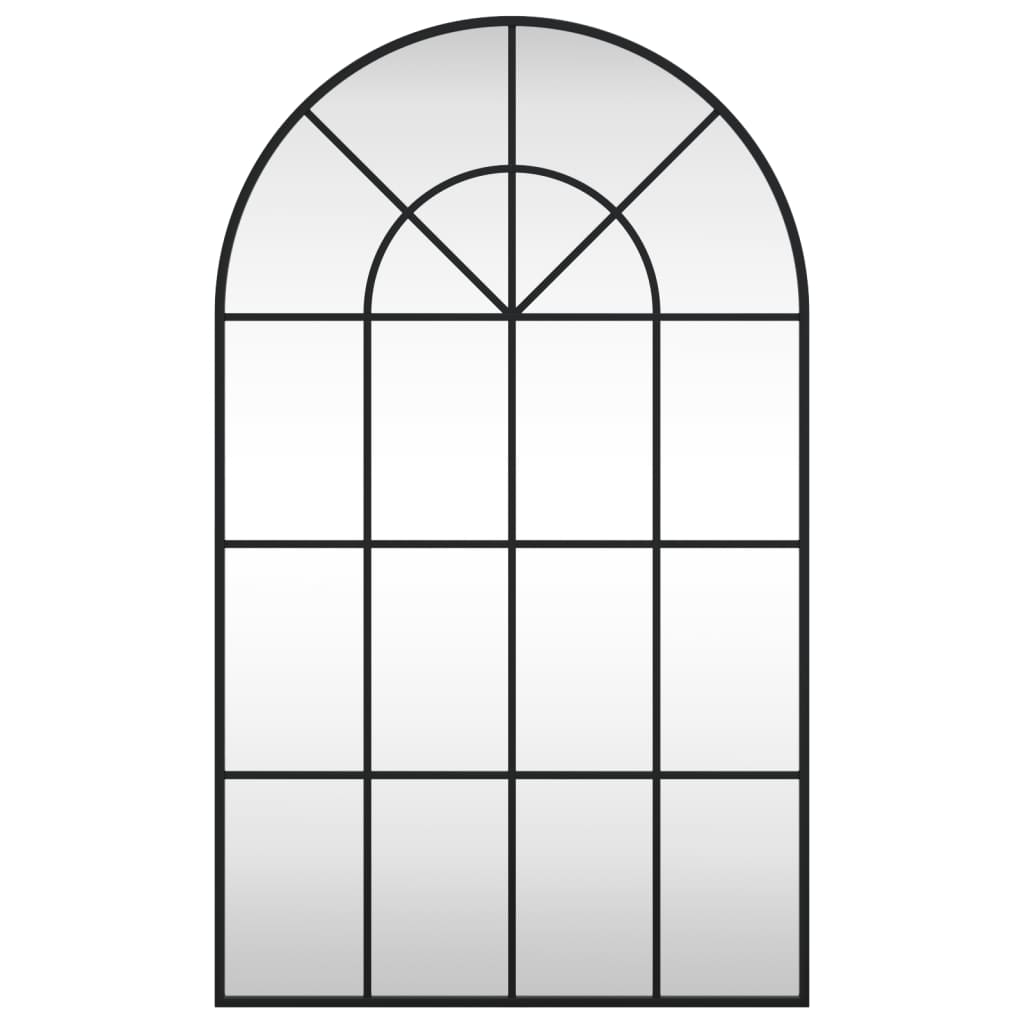 Espelho de parede em arco de ferro preto 60x100 cm- COMFORTXL - 3