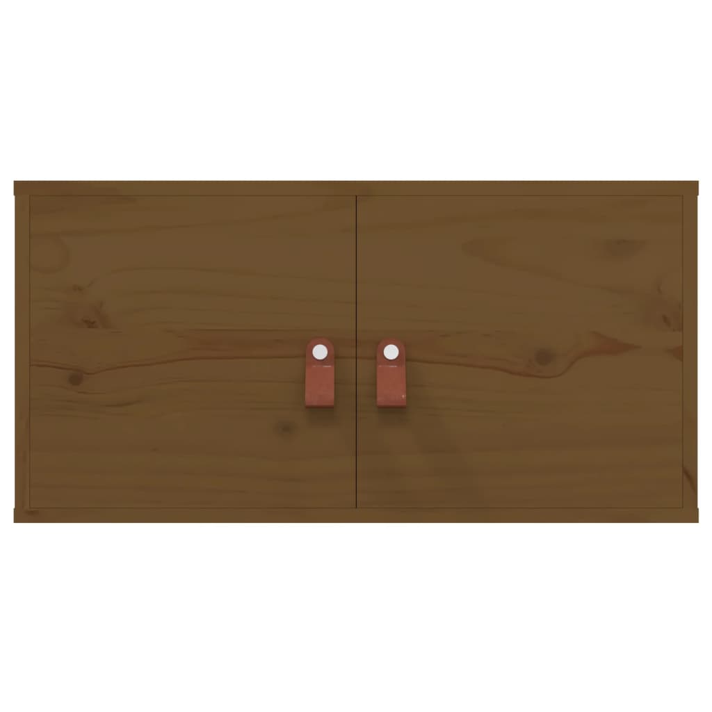 vidaXL Armoire murale Marron miel 60x30x30 cm Bois de pin massif - 4