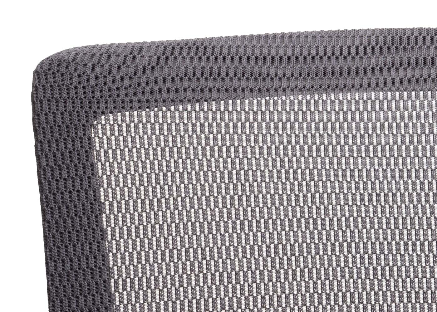 Poltrona sedia ufficio girevole ergonomica HWC-J90 regolabile tessuto traspirante grigio - 6