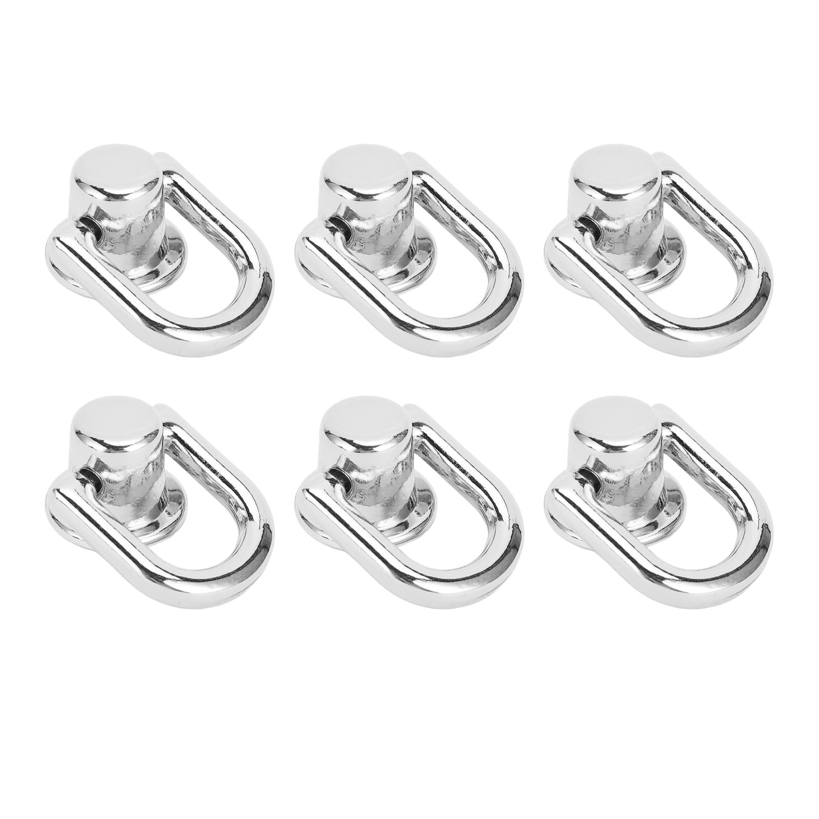 10 Rivets Avec Anneau En Laiton Argenté - 9mm Pour Travaux Manuels, Cuir, Sacs Et Accessoires DIY