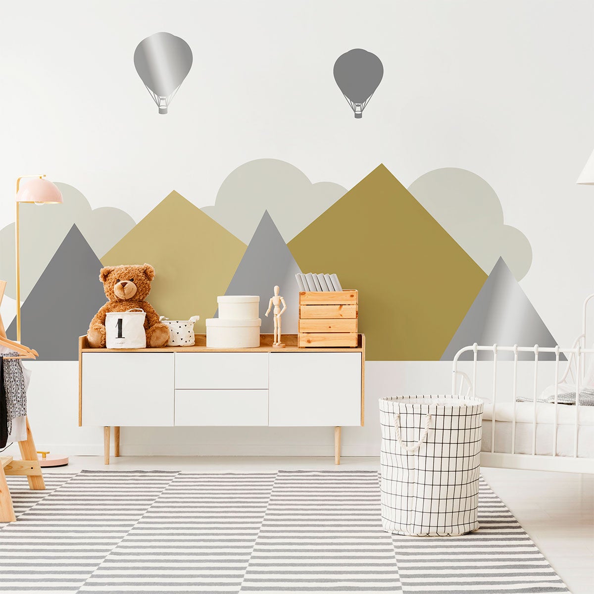 Adesivo bambino giganti montagne scandinave Svendborg - Sticker adesivo - adesivi murali - 120x160cm - 5