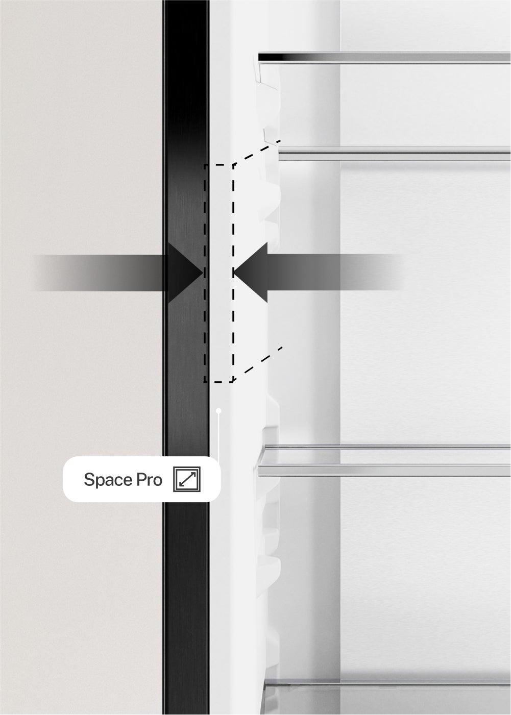 CREATE - FRIDGE STUDIO COMBI PRO 402 - Réfrigérateur-congélateur combiné 402L No Frost avec Space Pro et Care+- Noir - 7