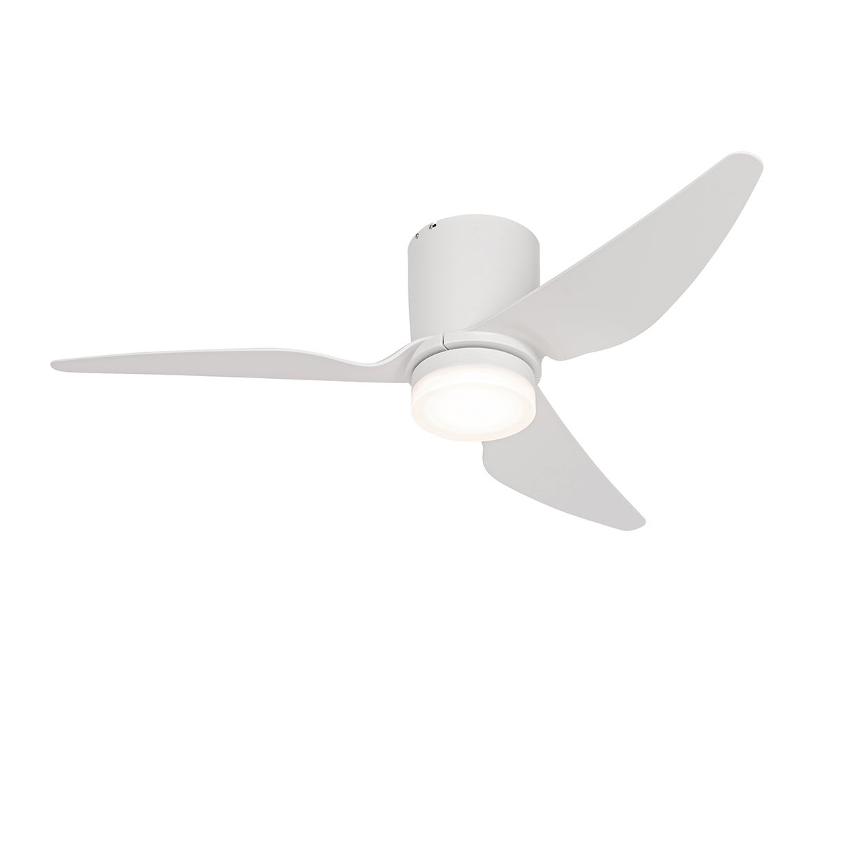 Wentylator sufitowy biały 123 cm z LED z możliwością ściemniania z pilotem - Patty